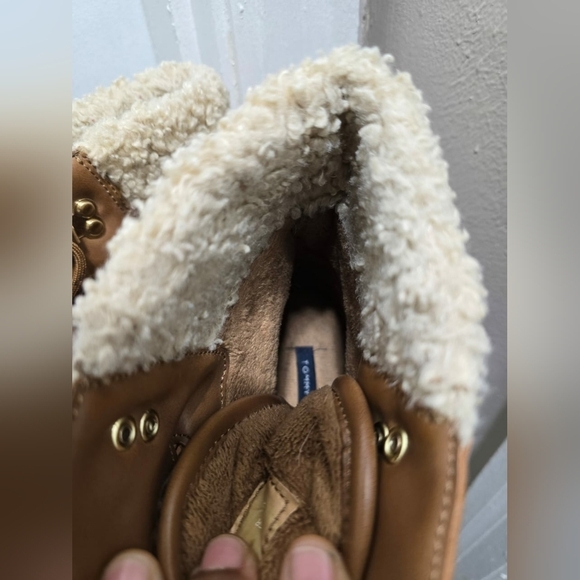 Tommy Hilfiger Rainah Ankle Lace Up Duck Boots Black Brown Women's Size 10M 🌴✌️ - Picture 8 of 9